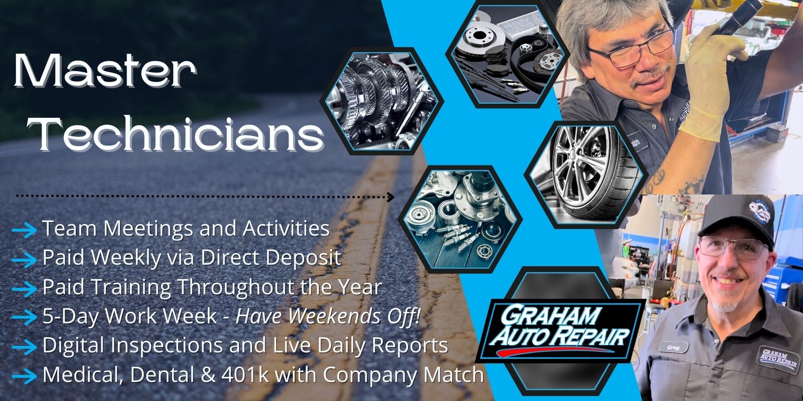 Master technician shop